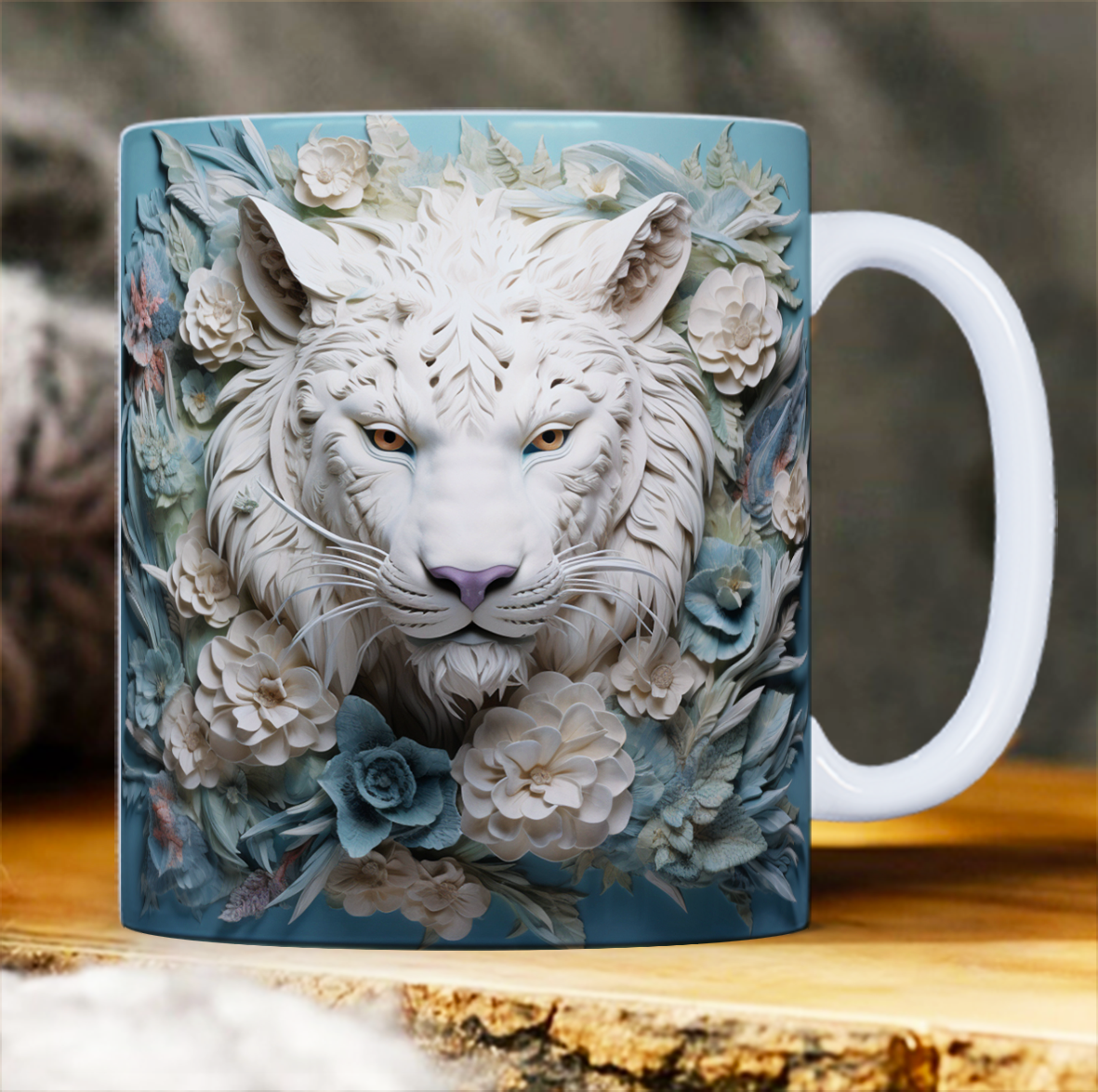 Caneca 3d tigre